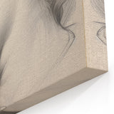 Timeless Vintage Portrait - Classic Sketch of Elegance Wall Art