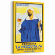 Vintage La Mezquita Beer Advertising Poster - Retro Spanish Art