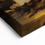 Jack O Lantern Candlelight Halloween Wall Art - Gothic Oil Painting