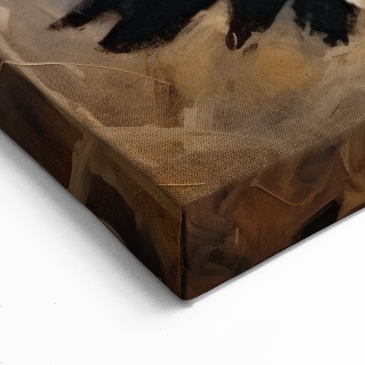 Ravens in Battle Halloween Wall Art - Gothic Oil Painting Decor