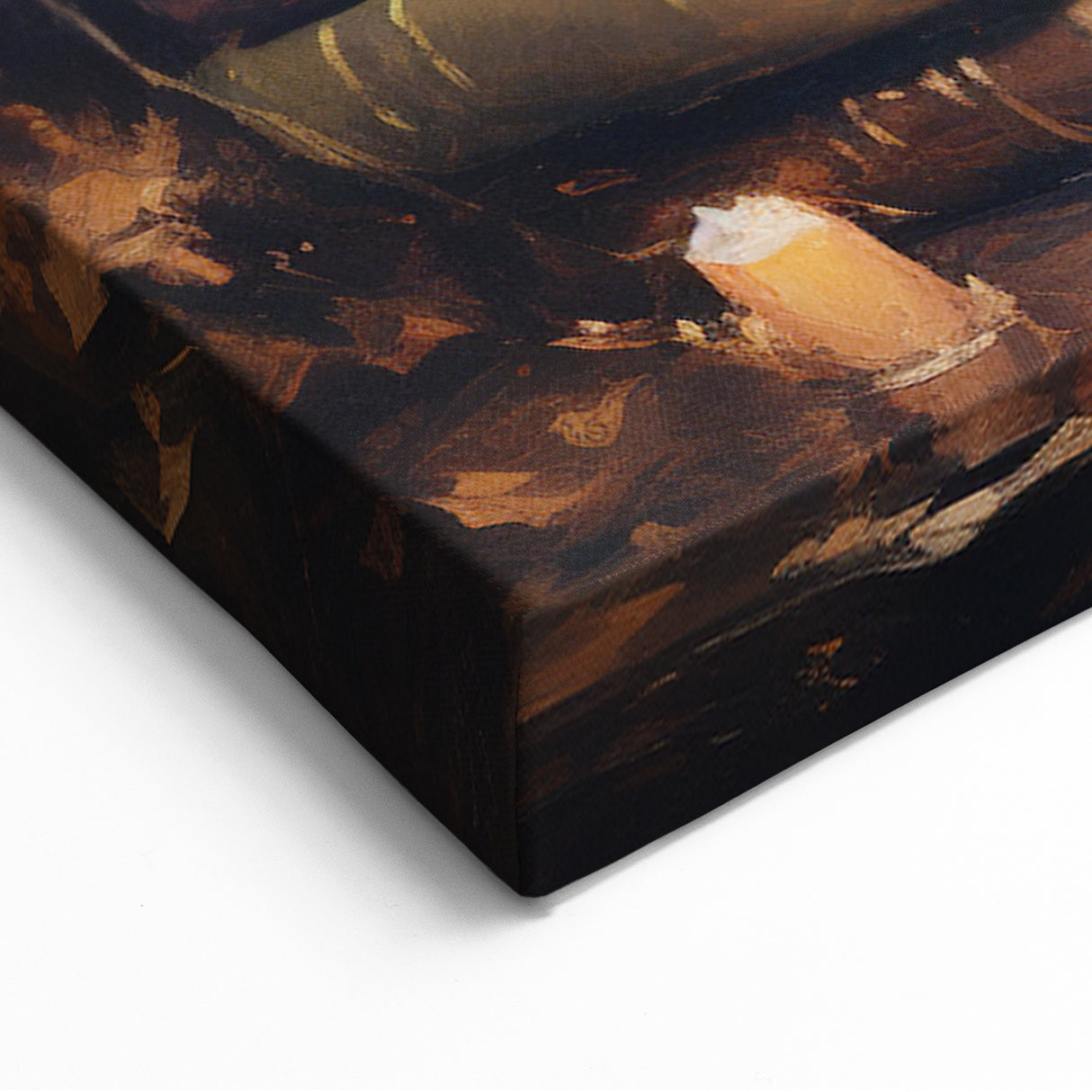 Witch’s Hat and Books Halloween Wall Art - Gothic Oil Painting