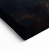 Haunted Castle Halloween Wall Art - Gothic Spooky Oil Painting