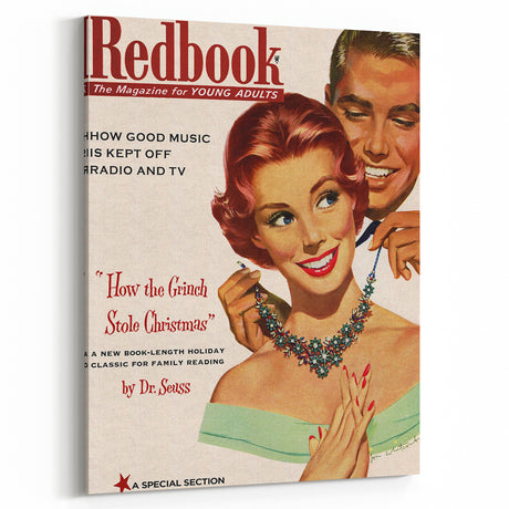 Vintage Redbook Magazine Cover - Classic Young Adult Artwork
