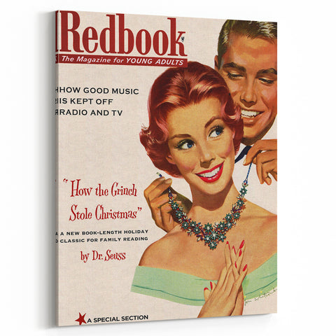 Vintage Redbook Magazine Cover - Classic Young Adult Artwork