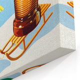 Vintage Libella Poster: Retro Orange Soda Advertising Wall Art
