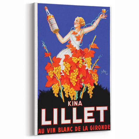 Vintage Lillet Poster: Retro Wine Advertising Wall Art for Your Home