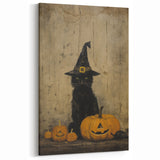 Halloween Wall Hangings - Witch Cat and Jack O Lanterns
