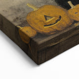 Halloween Wall Hangings - Witch Cat and Jack O Lanterns