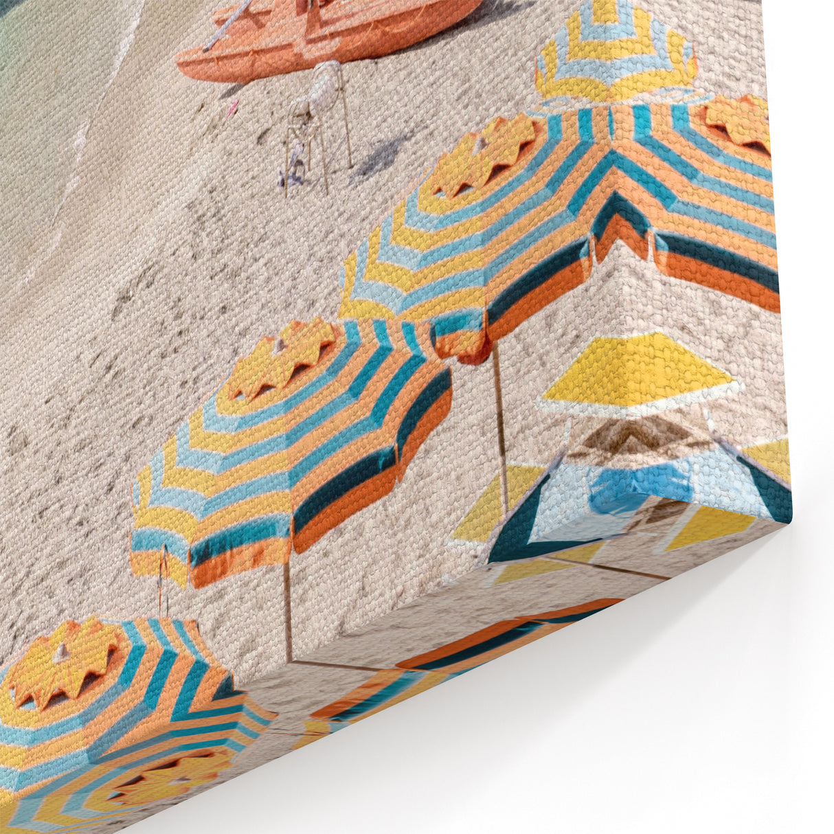 Vibrant Beach Umbrellas – Summer Wall Art for Coastal Charm