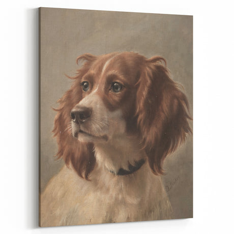 Vintage Animal Art – Loyal Dog in Classic Pet Portrait Print