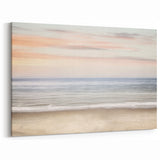 Tranquil Summer Beach Wall Art – Serene Ocean Canvas Print