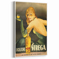 Vintage Strega Poster: Retro Liqueur Advertising Wall Art