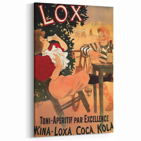 Vintage Lox Poster: Retro Liqueur Advertising Wall Art