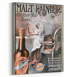 Vintage Malt Rainier Poster: Retro Advertising Wall Art