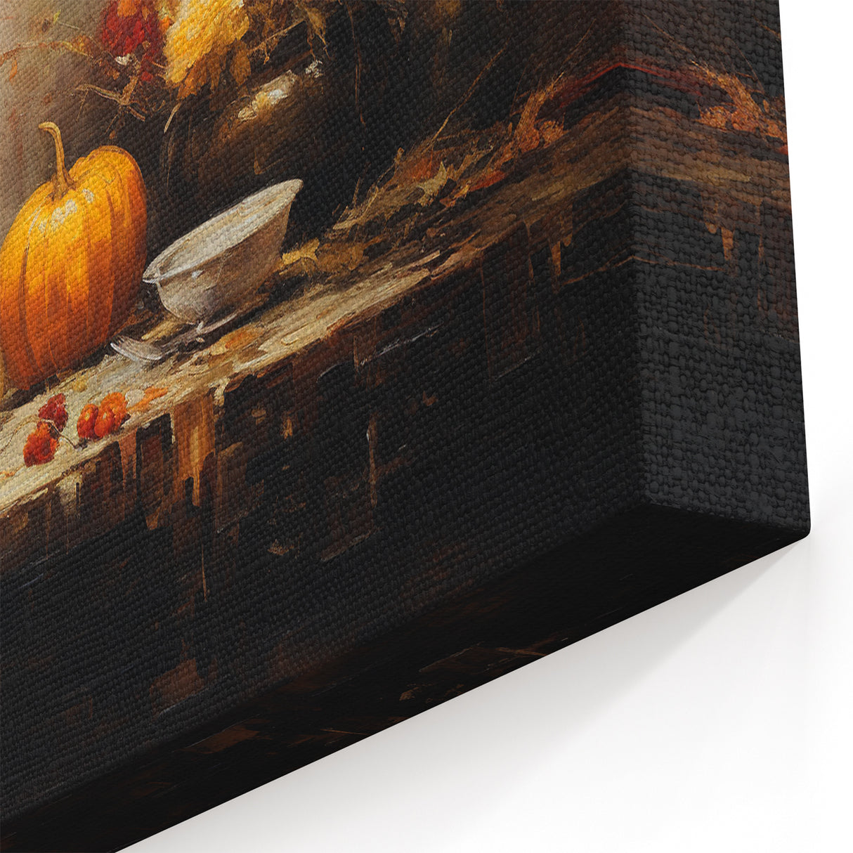 Halloween Wall Hangings - Rustic Pumpkin Still Life Art