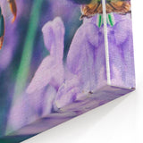 Botanical Wall Art – Honeybee on Lavender Spring Canvas Print