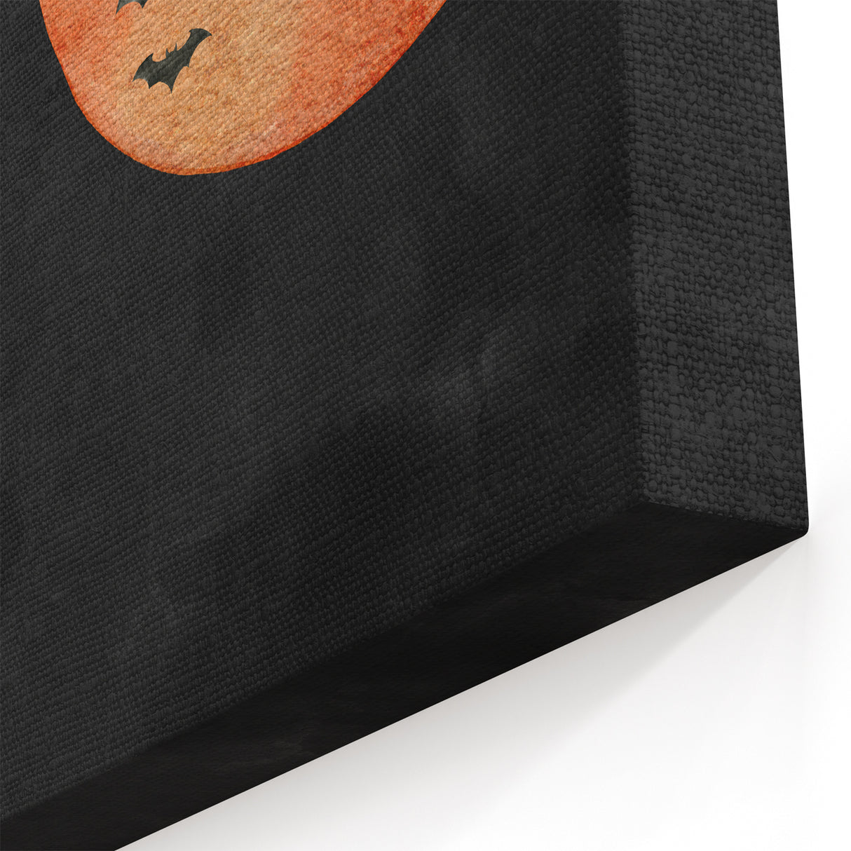 Spooky Wall Art - Blood Moon and Bats Watercolor Print