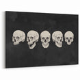 Halloween Canvas Art - Vintage Skull Expressions Print