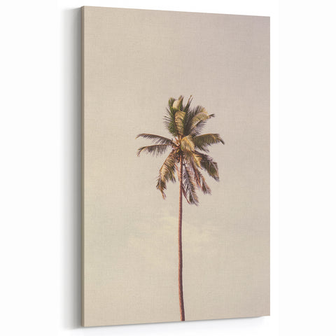 Minimalist Palm Tree – Elegant Tropical Summer Wall Art