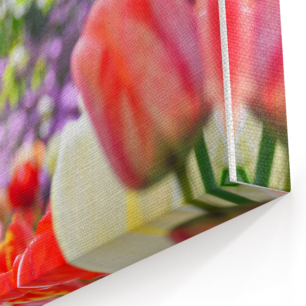 Spring Wall Decor – Colorful Tulip Bloom & Blossoming Trees