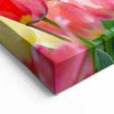 Spring Wall Decor – Colorful Tulip Bloom & Blossoming Trees