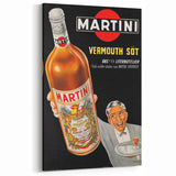 Vintage Martini Vermouth Poster: Retro Advertising Wall Art