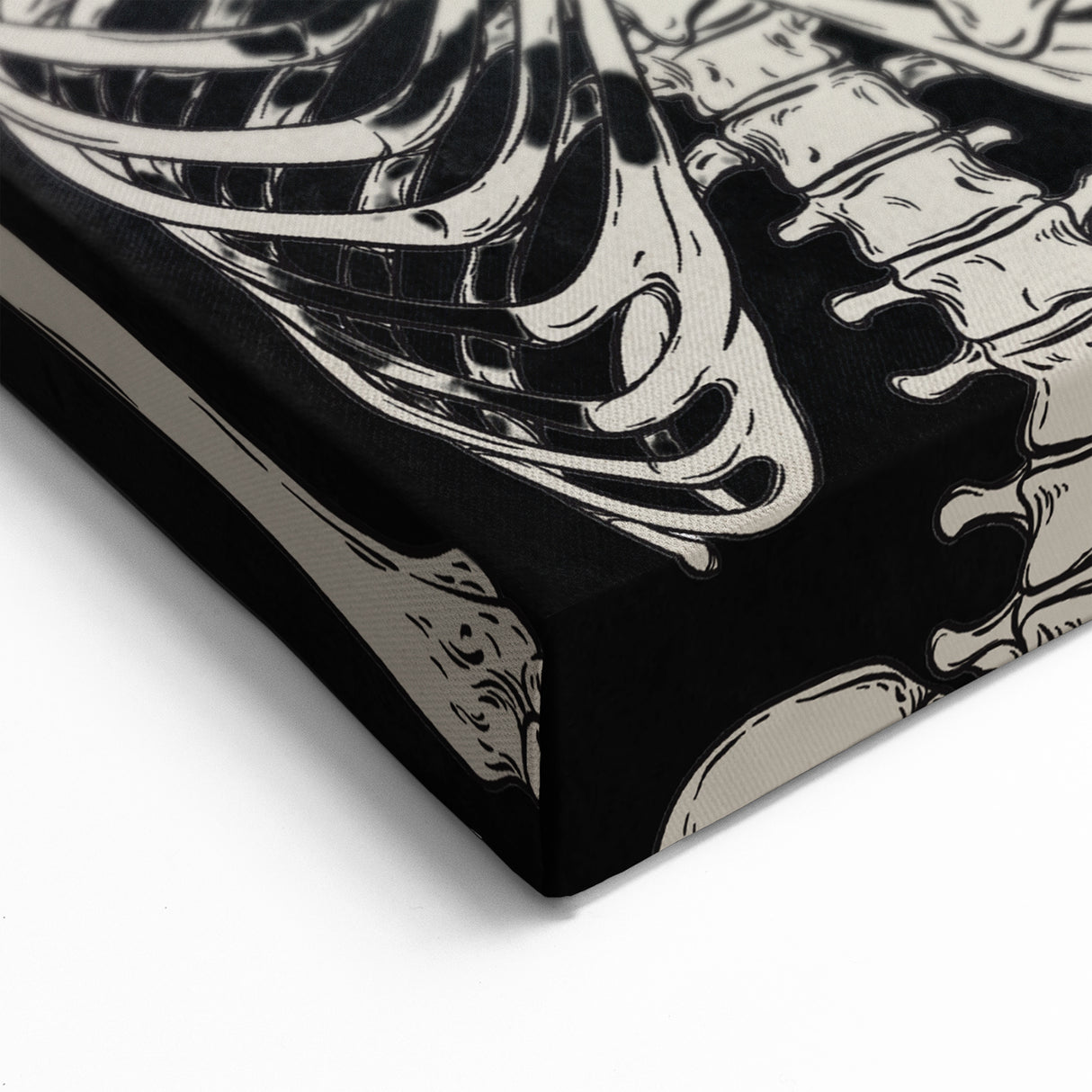 Spooky Wall Art - Trio of Skeletons Halloween Canvas Print