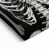 Spooky Wall Art - Trio of Skeletons Halloween Canvas Print