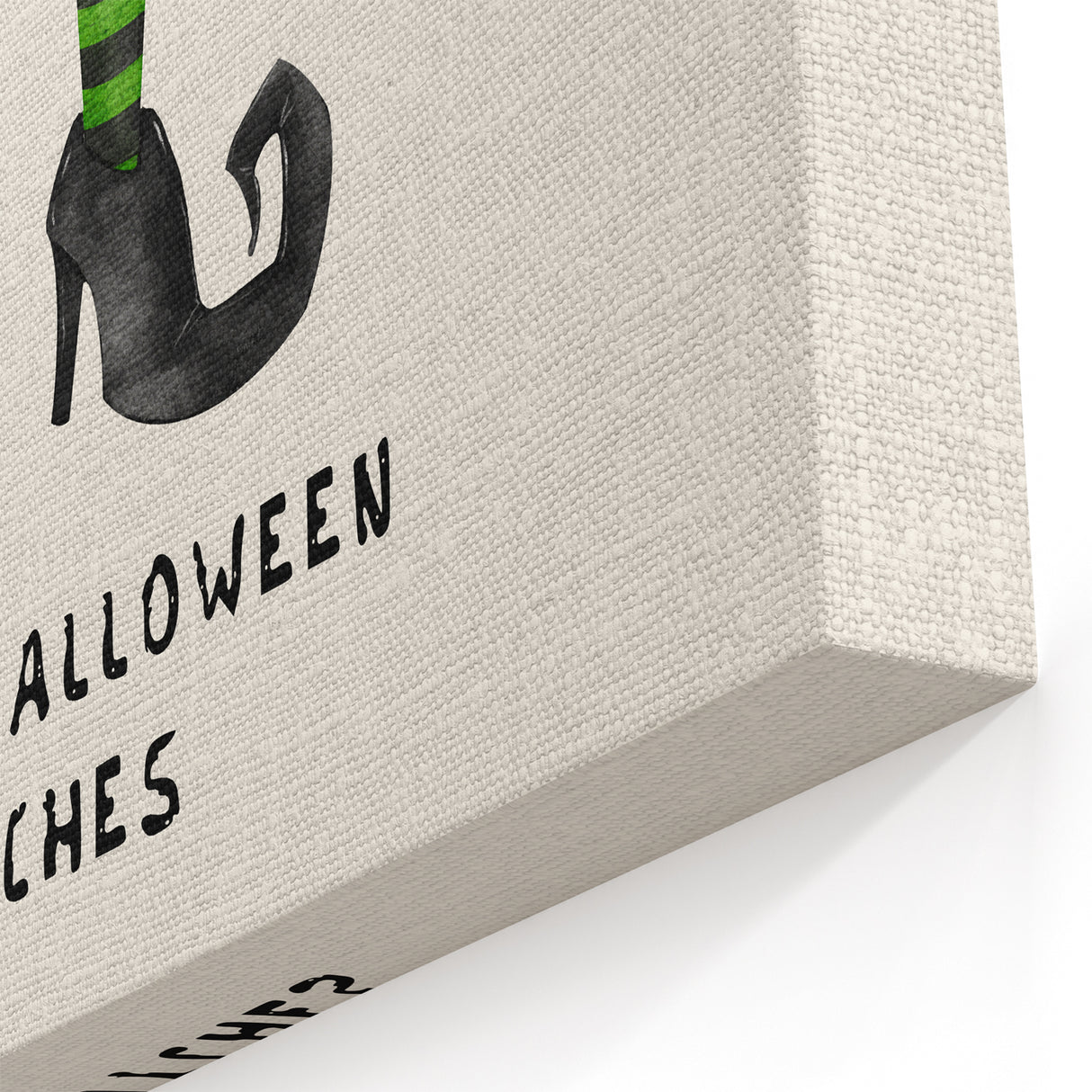 Halloween Canvas Art - Witch Legs Happy Halloween Witches
