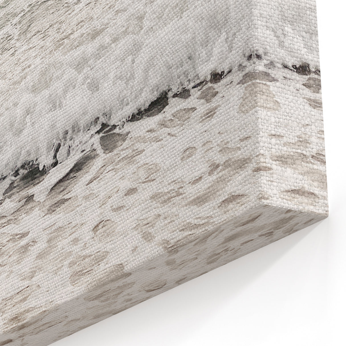 Minimalist Ocean Waves – Tranquil Summer Beach Wall Art