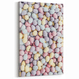 Spring Wall Decor – Pastel Easter Eggs Festive Art Print