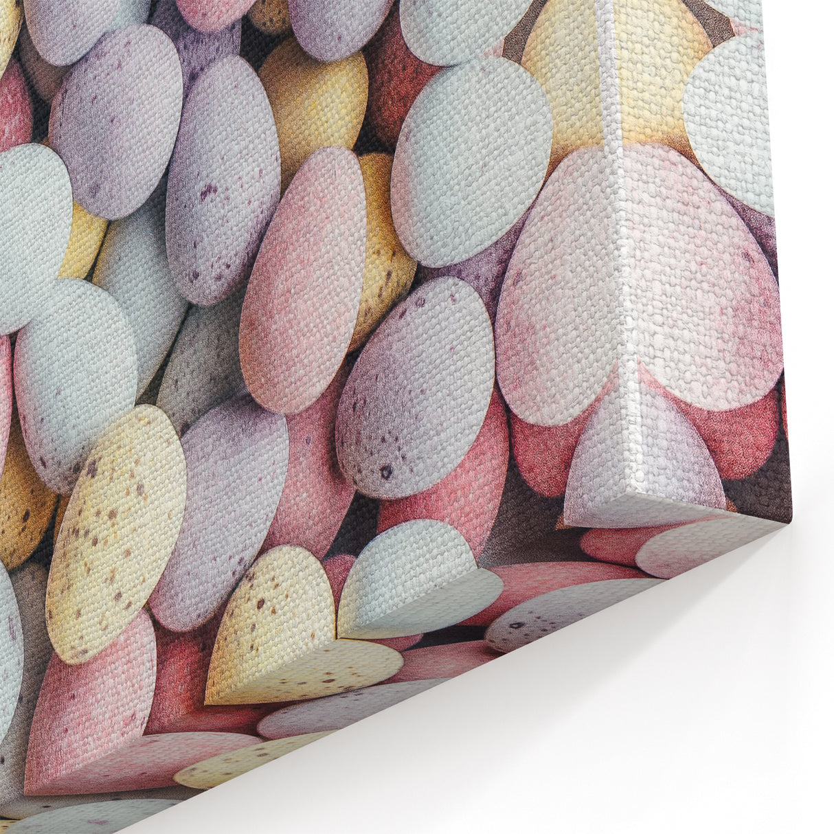 Spring Wall Decor – Pastel Easter Eggs Festive Art Print