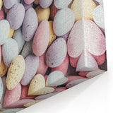 Spring Wall Decor – Pastel Easter Eggs Festive Art Print