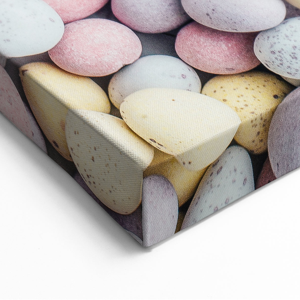 Spring Wall Decor – Pastel Easter Eggs Festive Art Print