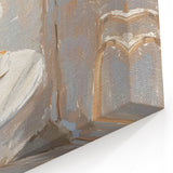 Cozy Coffee Wall Art – Sunlit Café Scene with Cappuccinos