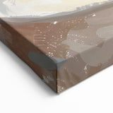 Cozy Coffee Wall Art – Sunlit Café Scene with Cappuccinos