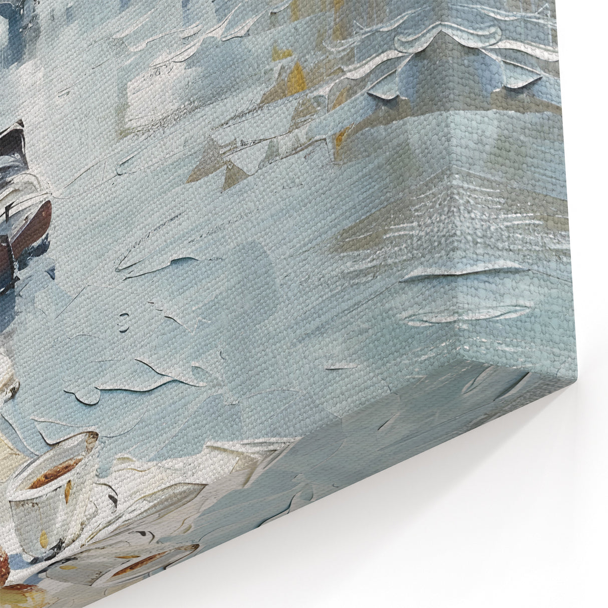 Paris Café Wall Art – Coffee & Croissant by the Seine