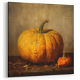 Halloween Art Prints - Rustic Pumpkin Painting for Fall Wall Decor