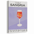 Sangria Cocktail Wall Art – Modern Drink Poster Print