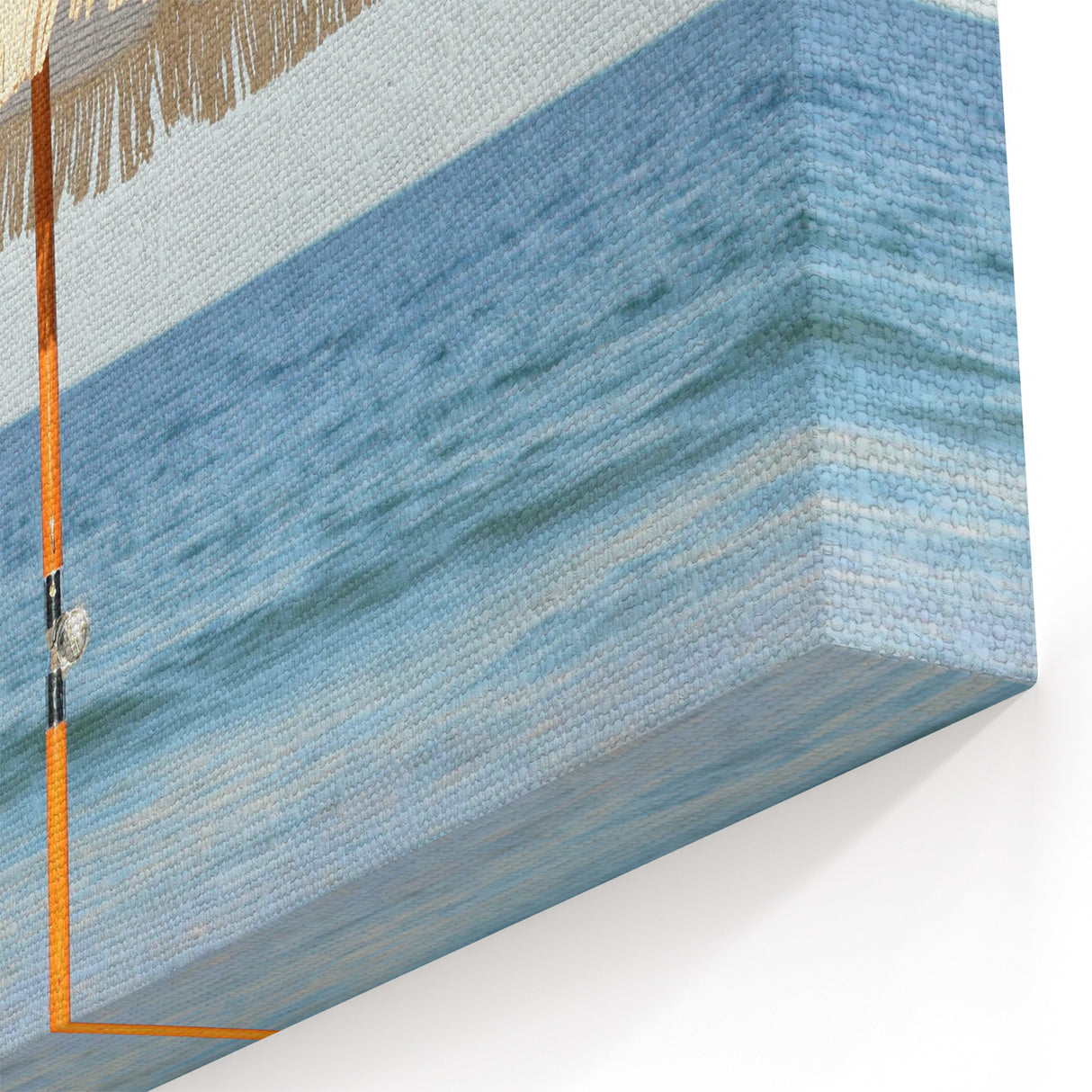 Fringed Beach Umbrella – Tranquil Coastal Summer Wall Art