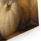Halloween Wall Decor - Elegant White Pumpkin Still Life Print
