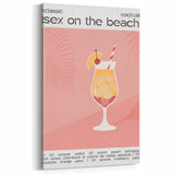 Cocktail Wall Art – Sex on the Beach Drink Recipe Print