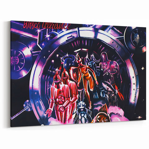 Zodiac Disco Alliance Retro Wall Art – Vintage Sci-Fi Album Print