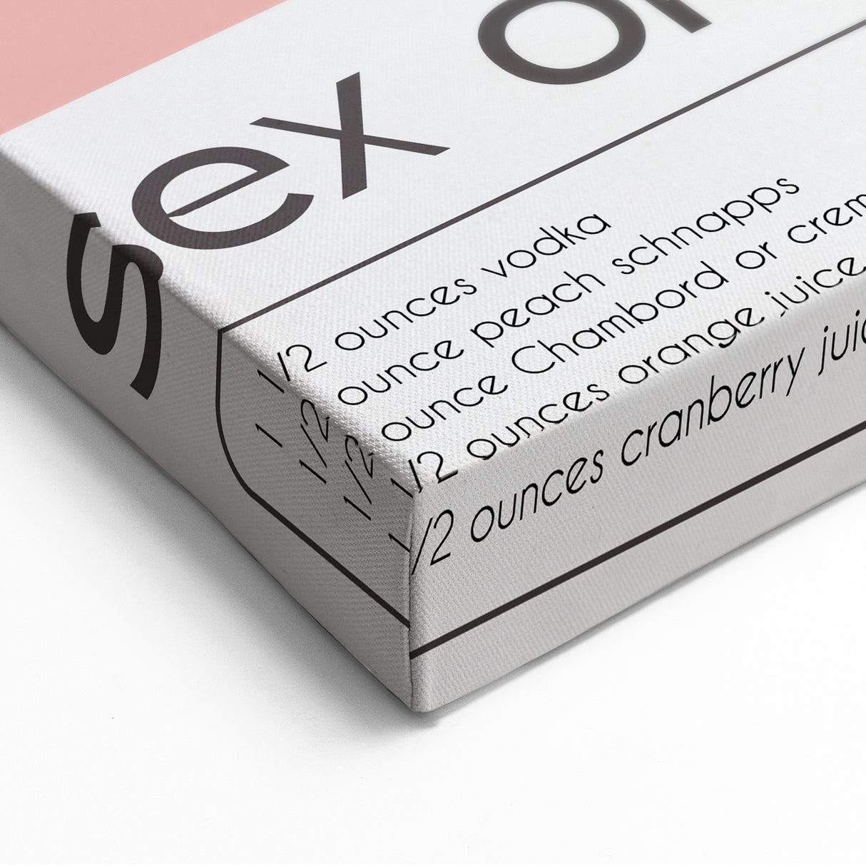 Bar Wall Art – Sex on the Beach Cocktail Recipe Print