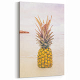 Tropical Pineapple on Beach – Vibrant Summer Wall Art
