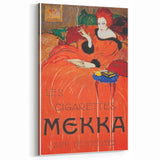 Vintage Mekka Cigarettes Poster: Retro Advertising Wall Art