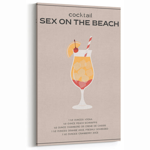 Kitchen Wall Art – Classic Cocktail Recipe Print