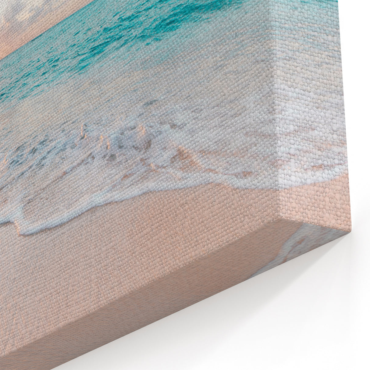 Golden Beach Sunset – Serene Coastal Summer Wall Art