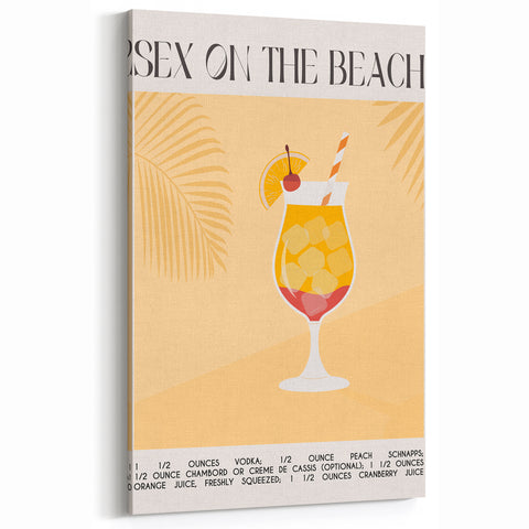 Cocktail Wall Art – Tropical Drink Print for Bar Decor