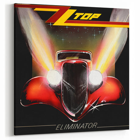 ZZ Top Eliminator Retro Wall Art – Vintage Rock Album Cover Print
